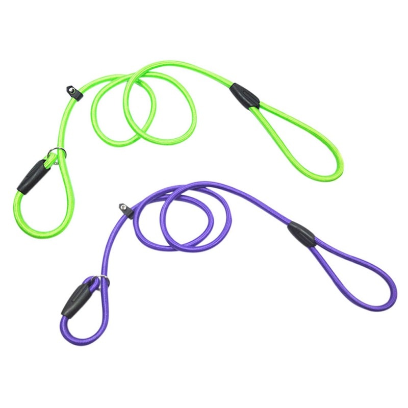 Chain Dog Leash With Adjustable Training Rope