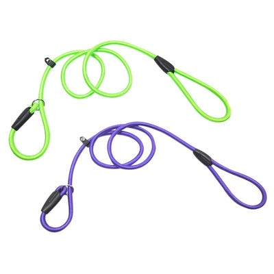 Chain Dog Leash With Adjustable Training Rope