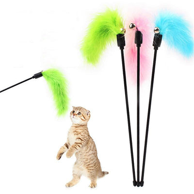 Cat Stick Interactive Feather Toy