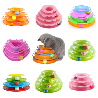 Trilaminar Pet Toys Cat Track Ball