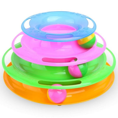 Trilaminar Pet Toys Cat Track Ball