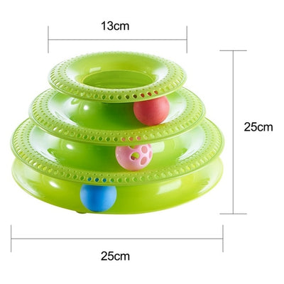 Trilaminar Pet Toys Cat Track Ball