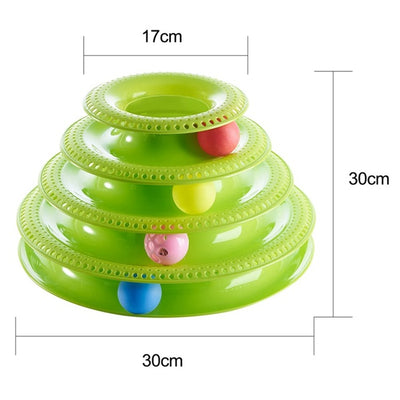 Trilaminar Pet Toys Cat Track Ball