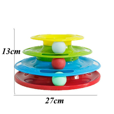 Trilaminar Pet Toys Cat Track Ball