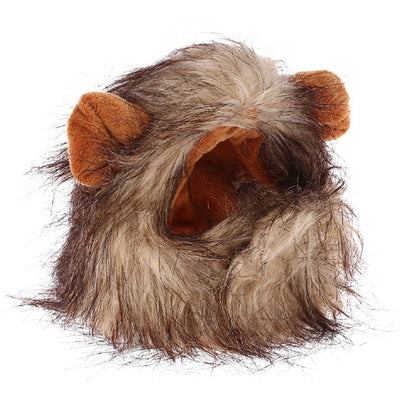 Cute Pet Cat Costume Lion Mane Wig